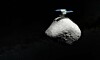 An artist's impression of Japan’s Hayabusa2 space mission touching down on the surface of the asteroid 1998 KY26. New observations with ESO’s Very Large Telescope (VLT)  have revealed that 1998 KY26 is just 11 m wide