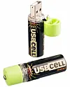 Firm fits standard rechargeable batteries with USB