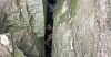 A woman's feet wedged between boulders in Australia. Image: NSW Ambulance