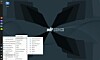 Asmi's default vertical panel, with an inconspicuous indicator icon that opens a comprehensive system management tool.