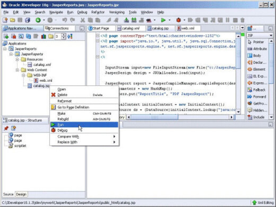 Jasperreports Example Creating a Report with JasperReports