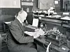 Staffer working Morse machine, 1934. Picture courtesy of BT Heritage & Archives