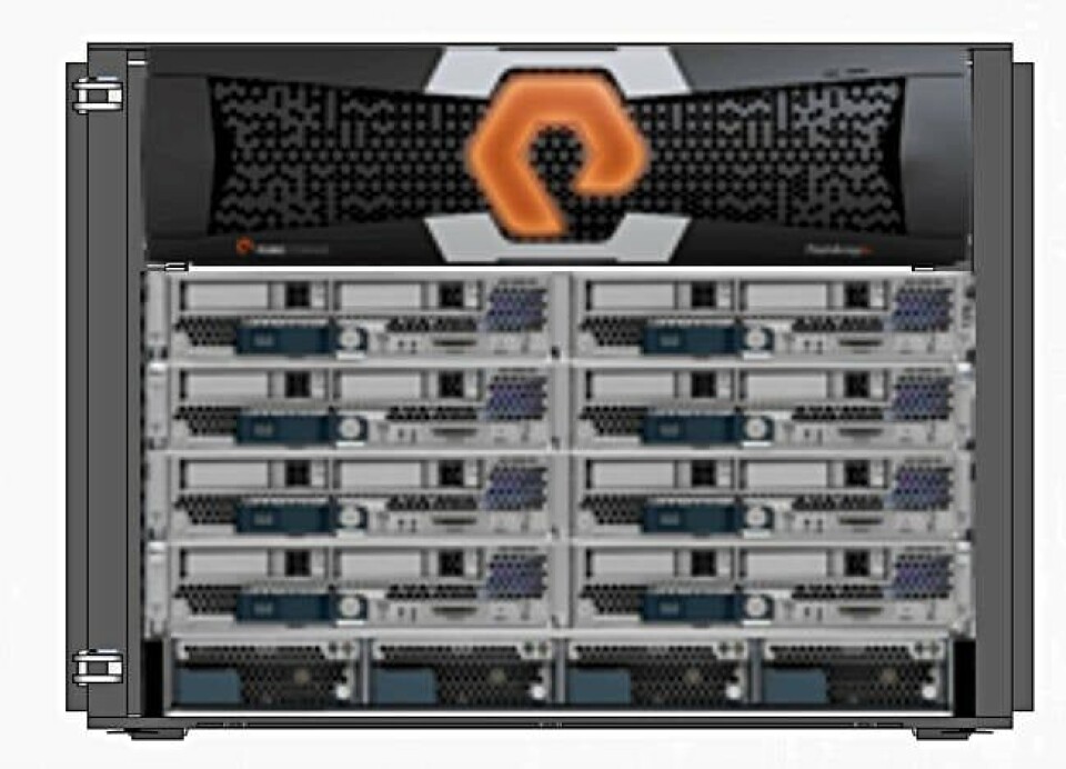 Flashstack Server Array Rack No Logos Get on the conveyor: Pure Storage wheels out smaller FlashArray//m
