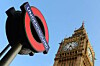 Big Ben and Underground sign. Pic: Crown copyright/MoD