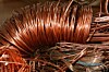 stripped copper for recycling