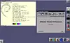 Window Maker Live desktop showing the preferences app and a terminal window with fastfetch