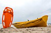 A lifeboat on the beach