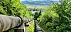 The pipeline carrying water from Cowlyd and Coedty to the Dolgarrog power station today