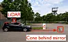 Fooling a self-driving car with mirrors on traffic cones
