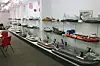 Model hovercraft on display at the Hovercraft Museum, Lee-on-Solent