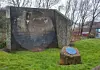 Redcar mirror in a housing estate photo by Alun Taylor