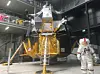 A model of the first crewed spacecraft on the Moon surface, the Lunar Module from Apollo 11.