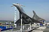 a Concorde and a Tu-144 on display side by side Tupolev Tu-144 supersonic passenger airliner.