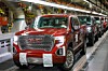 Trucks come off the assembly line at GM's Chevrolet Silverado and GMC Sierra pickup truck plant in Fort Wayne, Indiana, U.S., July 25, 2018. Picture taken on July 25, 2018.