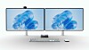 Two monitors showing a Windows 11 desktop connected to a Windows 365 Link device