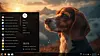 RefreshOS 2.5's default desktop: a beagle in place of the usual penguin