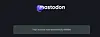 Mastodon account deletion notice