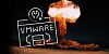 VMware graphic placed over a nuclear fireball