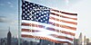 US flag with AI overlay