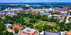 Aerial view of Columbus Ohio uni where the  Ohio Supercomputer Center  building is located