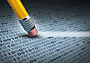 Eraser erasing data