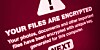 A mock-up of a message from a ransomware infection demanding money to decrypt scrambled files