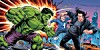 AI generated Hulk fighting Elon Musk and Mark Zuckerberg