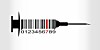 Syringe with barcode