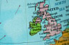 Ireland and Great Britain map, image via Shutterstock
