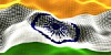 India flag with a digital look