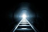 Light at the end of railroad tunnel