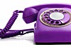 purple rotary phone