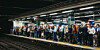 packed platform on the london underground