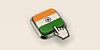 Indian flag button