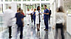 Doctors in a busy hospital