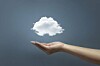 A cloud hovers above a hand