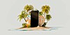 Tropical island smartphone