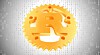 Rust logo in 3D against a backdrop of binary digits