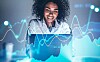 Illustration of someone working with financial data