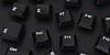 Scattered keyboard keys