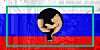 Russian cyber-bear with HPE colour logo lookalike
