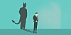 Imposter with demonic shadow