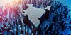 Pixellated Indian map
