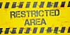 Restricted Area sign