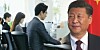 President Xi looking upset at IT workers