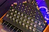 Close up of an Enigma encryption machine