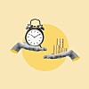Illustration of someone exchanging pay for time