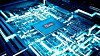 A rendering of a 13th-Gen Intel Core HX mobile processor.