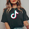 Illustration of someone with the TikTok logo over them