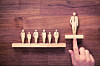 illustration of promotion to leadership position. Illo by Shutterstock